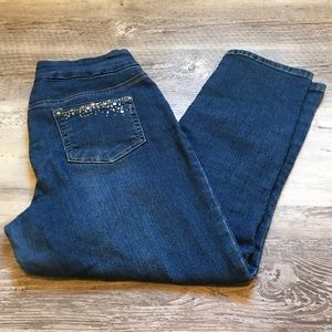 Golden Girls Embellished Capri Pants Size 10